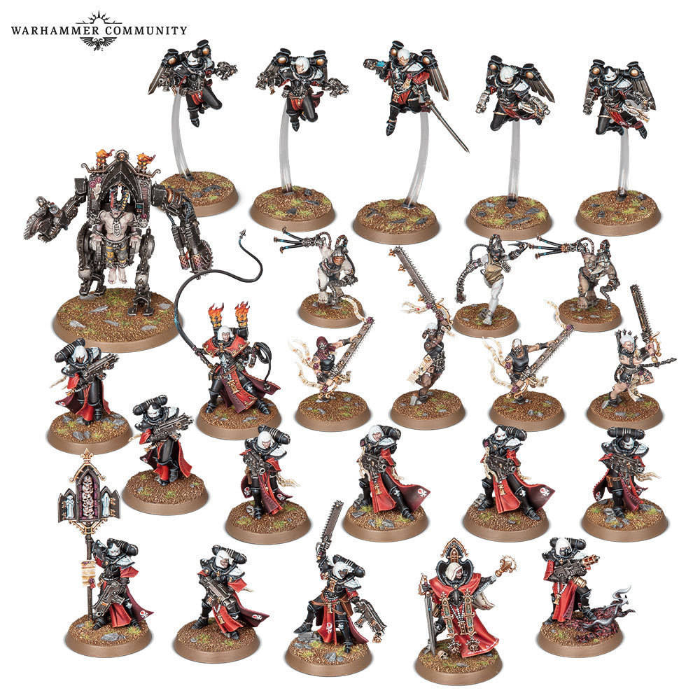 Warhammer 40000 Sisters of Battle army box content | War of Sigmar ...